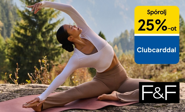 Spórolj 25% -ot Clubcarddal F&F Active női sportruházati termékek vásárlása esetén