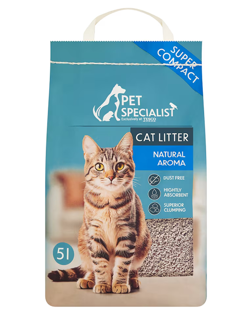 Pet Specialist illatmentes ásványi bentonit csomósodó macskaalom