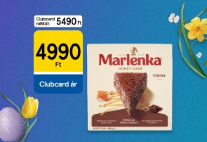 Marlenka kakaós-mézes torta