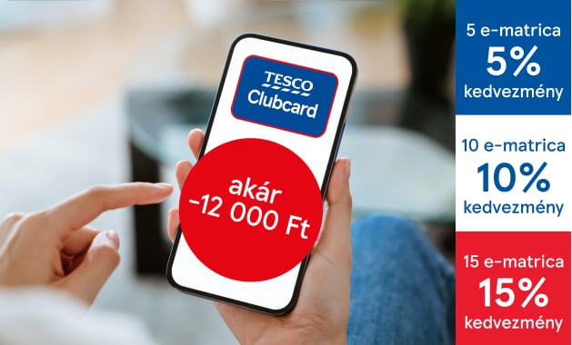 Nagybevásárlás olcsón? Akár 12 000 Ft kedvezmény Clubcard appal.