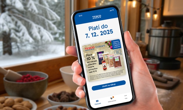 Získajte zľavu 10 % pri nákupe sušených plodov nad 10 € s Clubcard