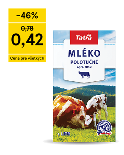 Tatra mlieko 1,5 %