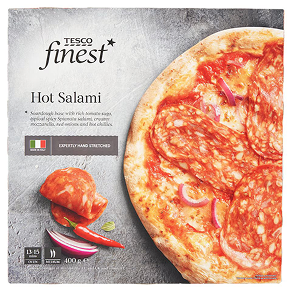 Tesco Finest Hot Salami pizza 400 g