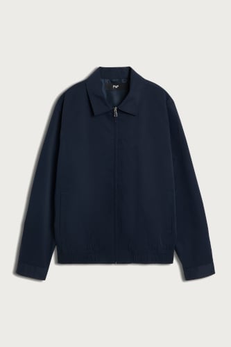 Tmavomodrá prechodná bunda