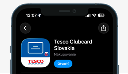 Nakupujte jednoducho cez aplikáciu Clubcard