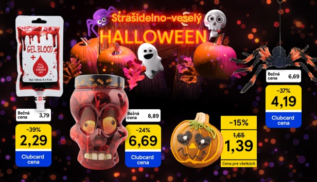 Strašne dobré ceny Halloweenskych produktov