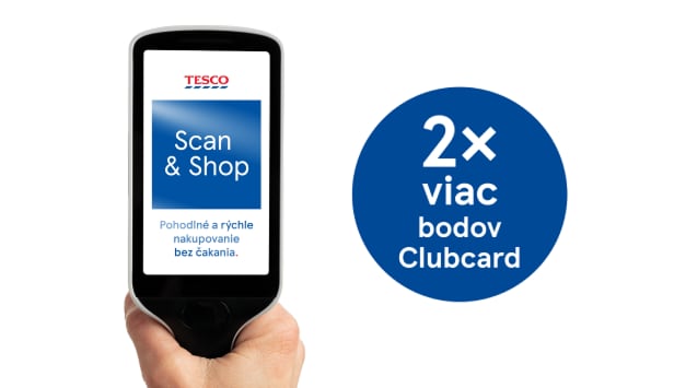 Získajte 2× viac bodov pri využití ručného skenera