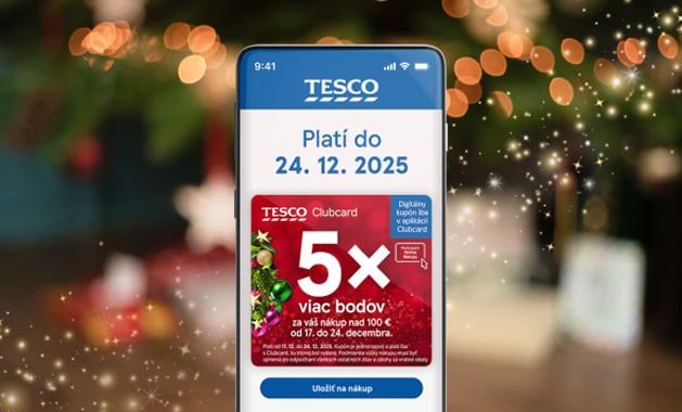 Vianočný bonus: 5× viac bodov za nákup nad 100 €