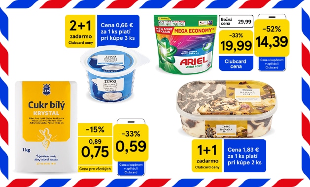 Víkendová superponuka  v aplikácii Clubcard