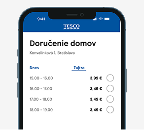 Zvoľte čas doručenia