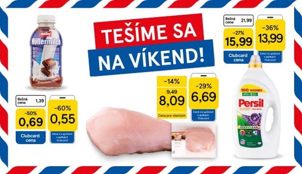 Víkendová super ponuka v aplikácii Clubcard