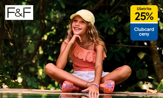 Nakúpte detské a dojčenské oblečenie F&F so zľavou 25 % s Clubcard
