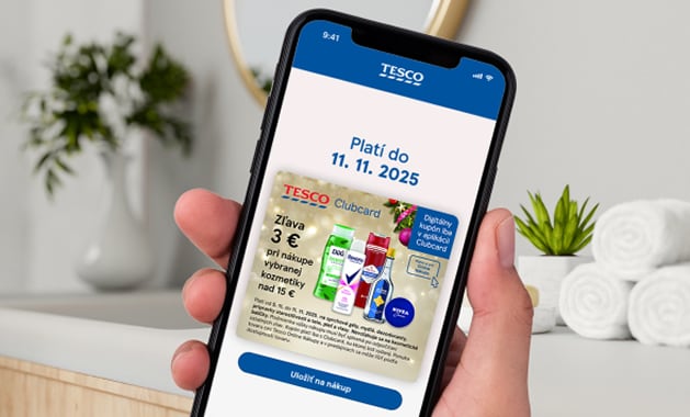 Zľava 3 € na vybranú kozmetiku