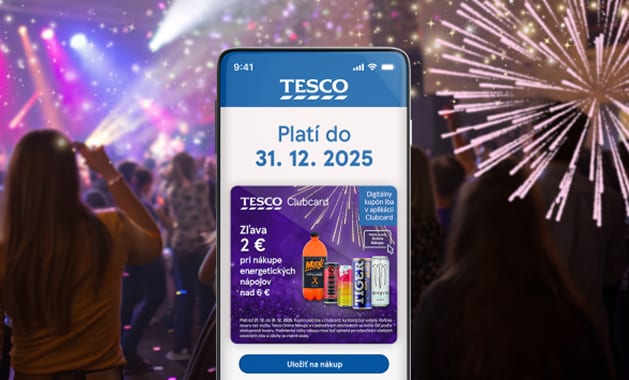 Nakúpte energetické nápoje a ušetrite 2 € s kupónom nad 6 € s Clubcard