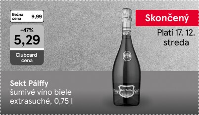 Sekt Pálffy, 0,75 l