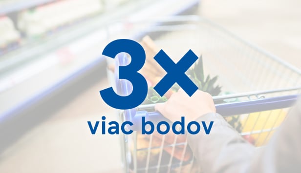 Získajte 3× viac bodov s kupónom