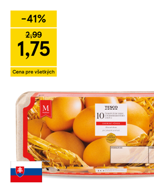 Tesco vajcia