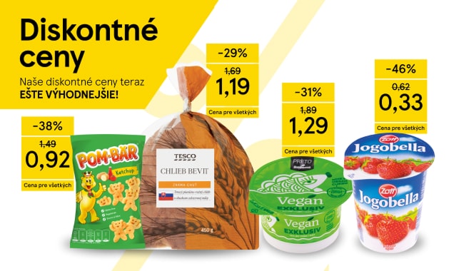 Objavte ponuku výhodných cien  vašich obľúbených produktov