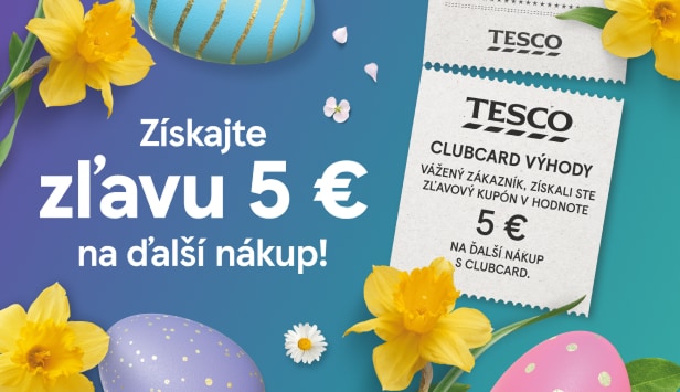 Využite zľavu s kupónom 5 € na ďalší nákup