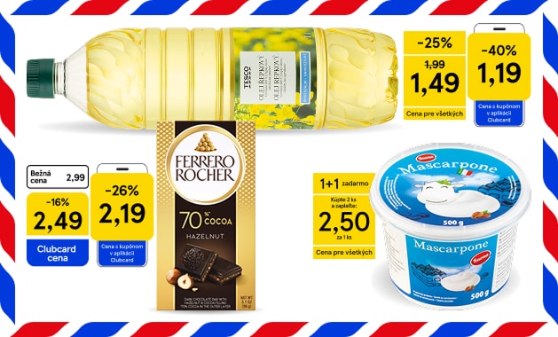 Víkendová superponuka  v aplikácii Clubcard