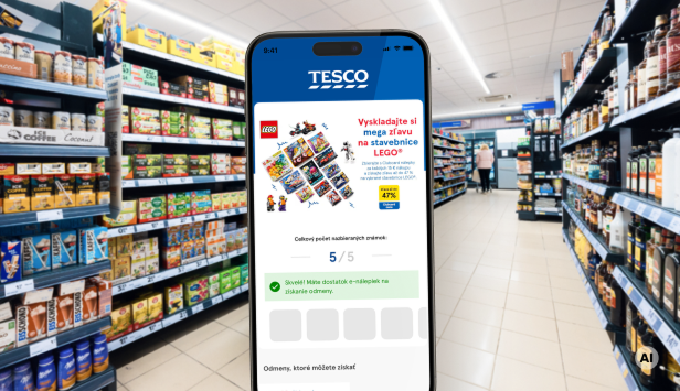 Zbierajte E-nálepky v aplikácii Clubcard