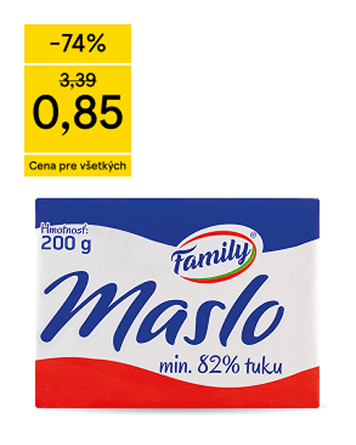 Family maslo 82 %