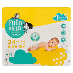 Fred & Flo Ultra Dry plienky New Baby 1 2-5 kg 24 ks
