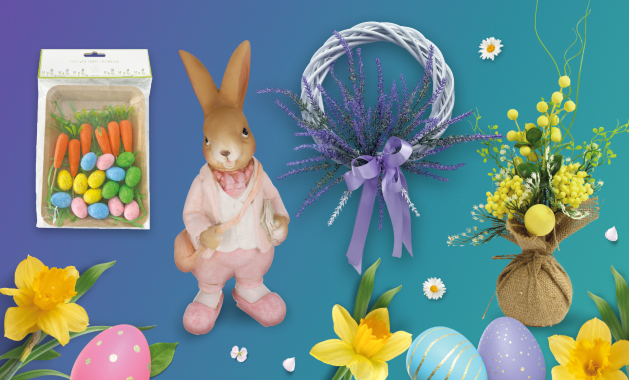 Získajte zľavu 25 % pri nákupe jarných a veľkonočných dekorácií
