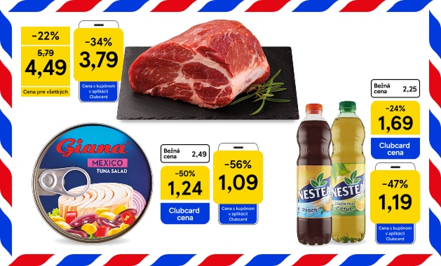 Víkendová superponuka  v aplikácii Clubcard