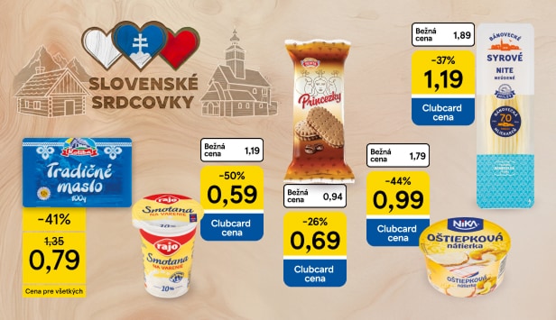 Obľúbené produkty zo Slovenska