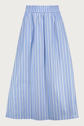 Pruhovaná popelínová sukňa