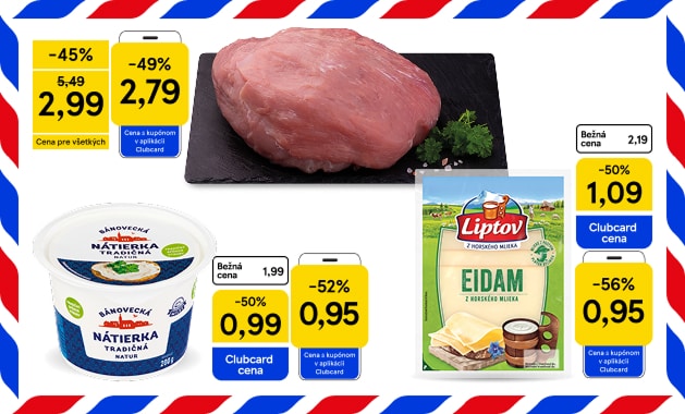 Víkendová superponuka  v aplikácii Clubcard