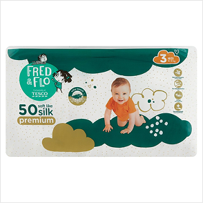 Fred & Flo Premium plienky Midi 3 5-9 kg 50 ks
