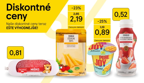 Objavte ponuku výhodných cien vašich obľúbených produktov
