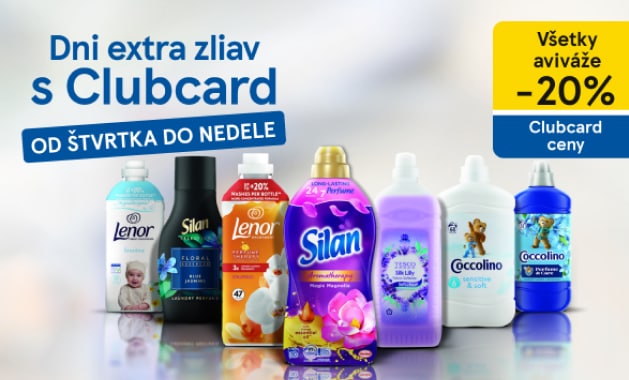 Využite zľavu 20 % pri nákupe aviváží s Clubcard