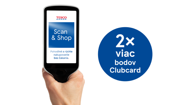 Získajte 2× viac bodov Clubcard