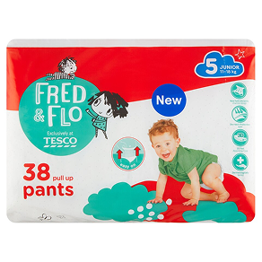 Fred & Flo Plienkové nohavičky Junior 5 11-18 kg 38 ks