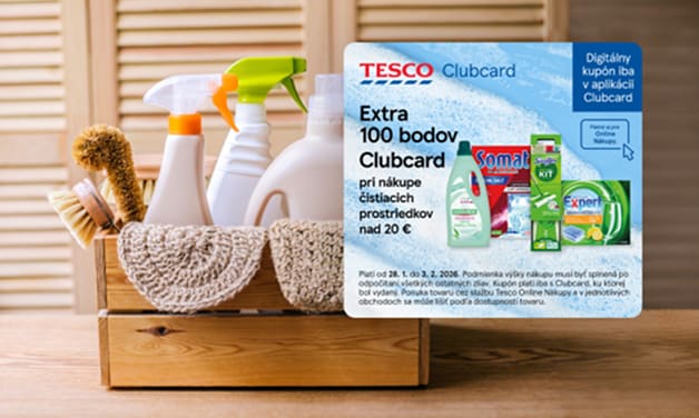 Viac bodov pri nákupe čistiacich prostriedkov