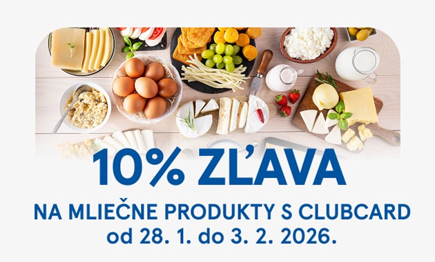 Zlava na mliecne vyrobky