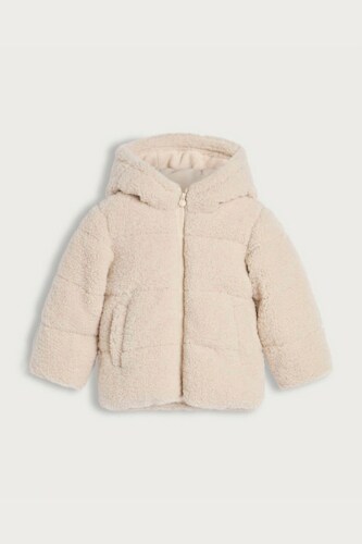 Krémový teddy kabátik