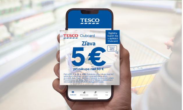 Nákupy od štvrtka do soboty  so zľavou 5 €