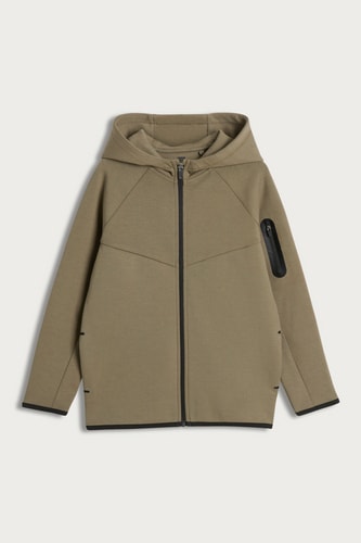 Khaki mikina na zips