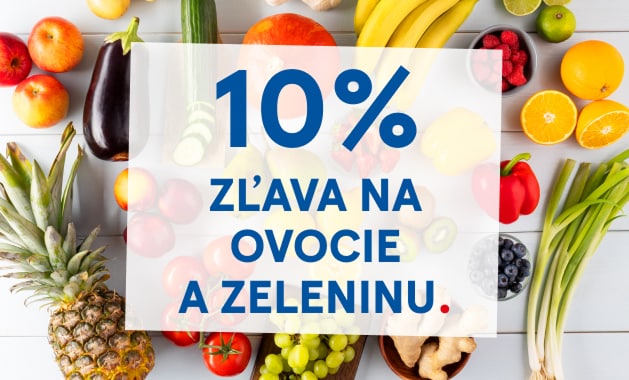 Zľava 10 % na ovocie a zeleninu v Tescu Kolárovo