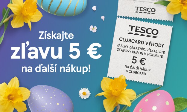 Veľkonočná zľava 5 € na ďalší nákup