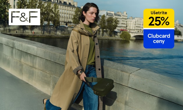 Získajte 25 % zľavu na kabáty, bundy a pletený tovar F&F s Clubcard
