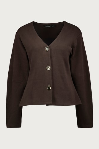 Kardigán s balónovými rukávmi