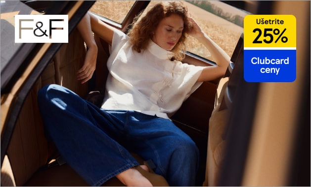 S Clubcard získate zľavu 25 % na dámske a pánske džínsy značky F&F