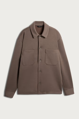 Hnedá košeľová bunda