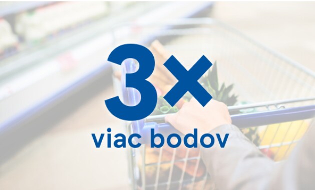 Získajte 3× viac bodov s kupónom