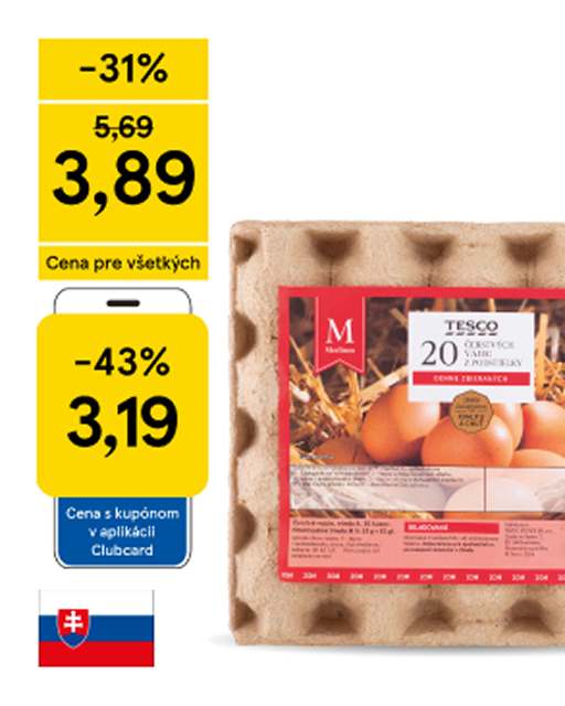 Tesco vajcia